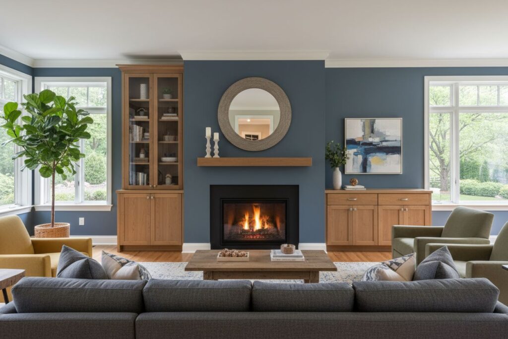 Modern gas fireplace installation Albuquerque Albuquerque County