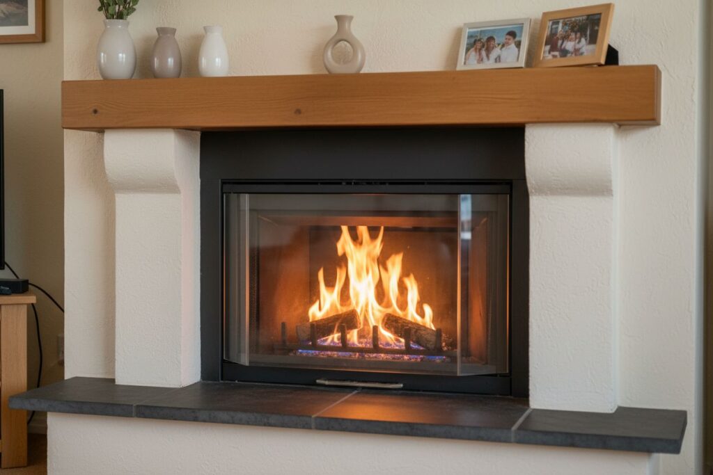 Modern gas fireplace installation Battle Ground Battle Ground County