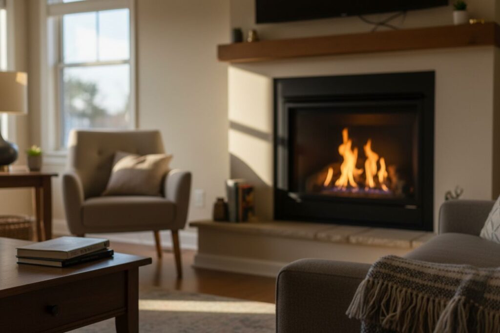Professional gas fireplace cleaning service in Bellevue, Washington