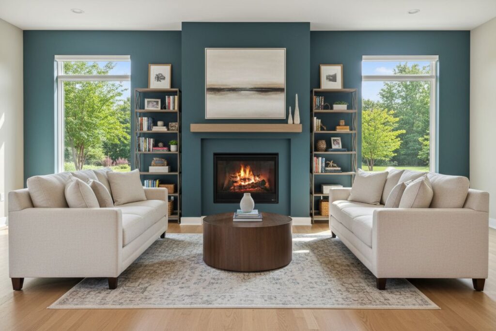 Modern gas fireplace installation Brookfield Brookfield County