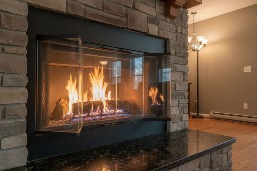 Modern gas fireplace installation Dublin Dublin County