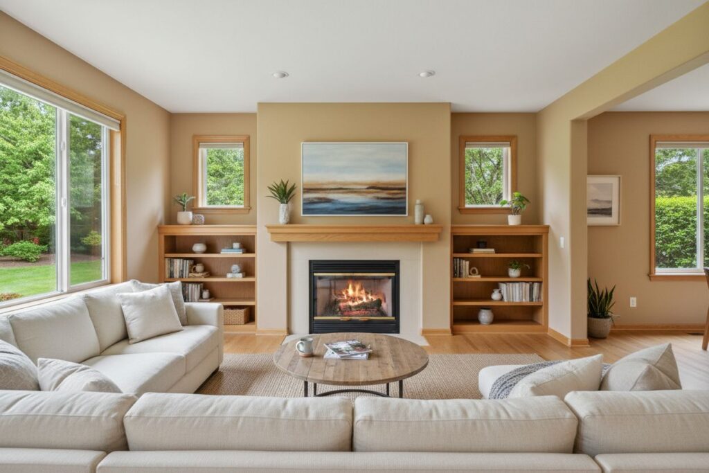 Modern gas fireplace installation Eden Prairie Eden Prairie County
