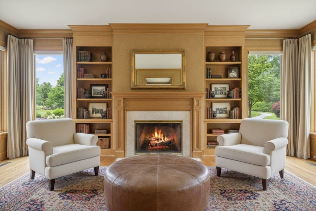 Modern gas fireplace installation Framingham Framingham County
