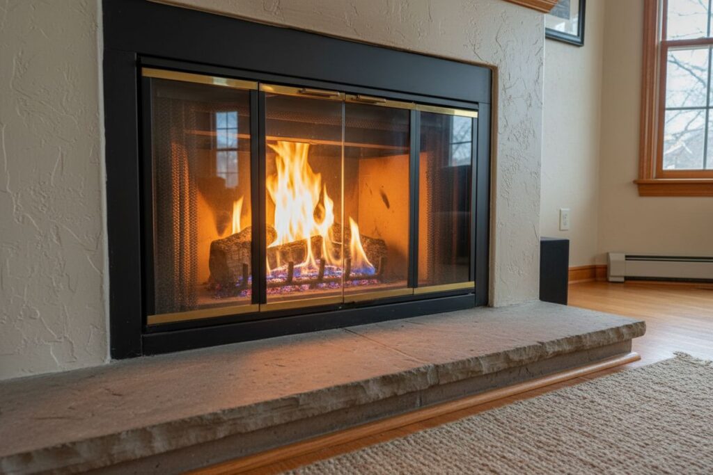 Modern gas fireplace installation Gig Harbor Gig Harbor County