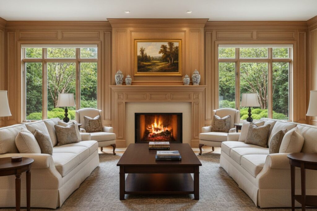 Modern gas fireplace installation Gresham Gresham County