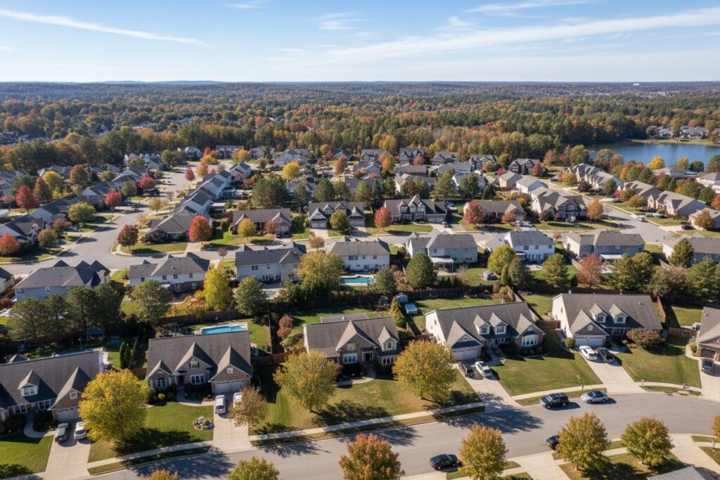 Independence Ohio skyline and local area