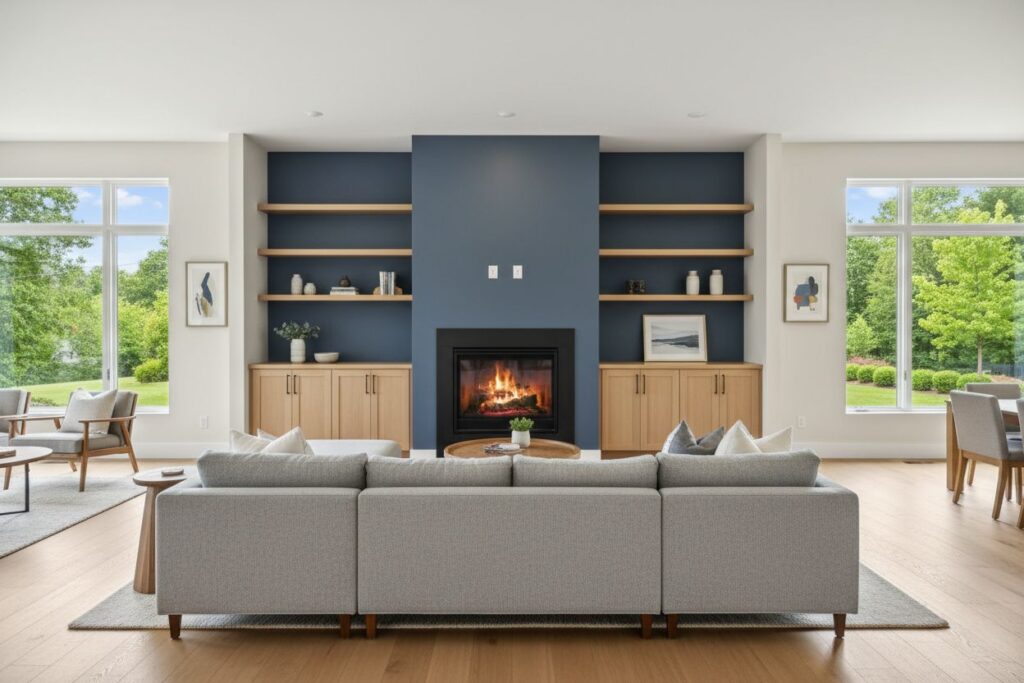 Modern gas fireplace installation Las Vegas Las Vegas County