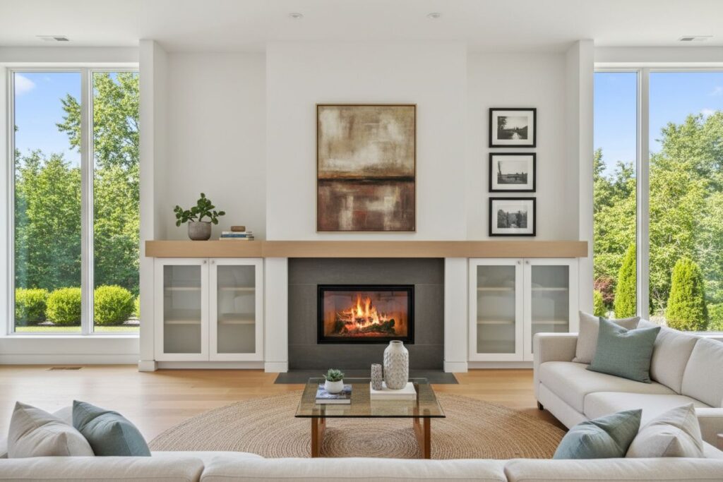Modern gas fireplace installation Los Angeles Los Angeles County