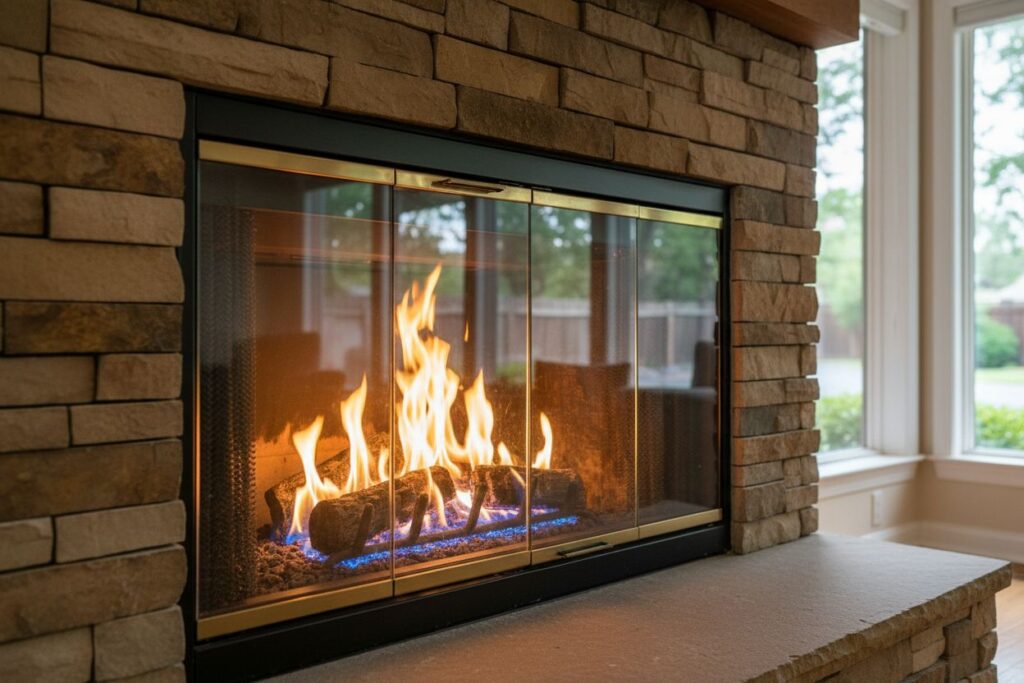 Gas fireplace cleaning Maple Grove Minnesota