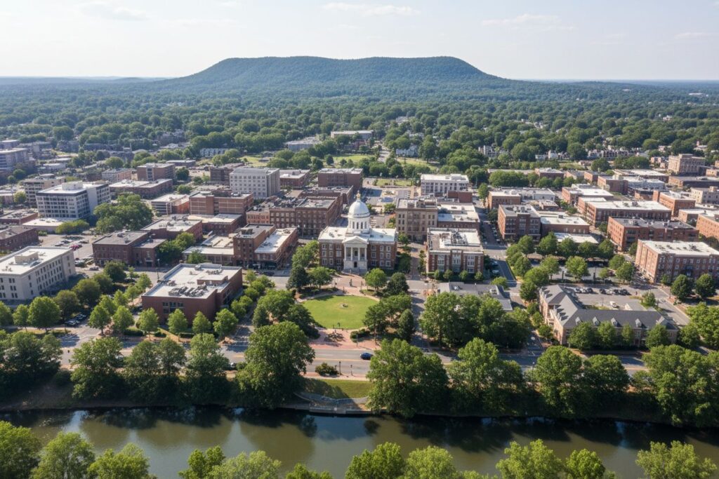 Marietta Georgia skyline and local area