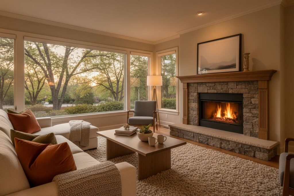 Professional gas fireplace service in Marietta, Georgia