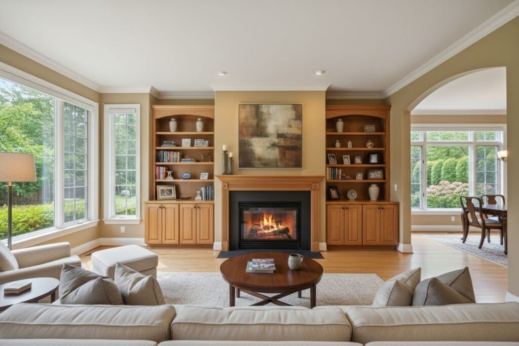 Modern gas fireplace installation Minneapolis Minneapolis County