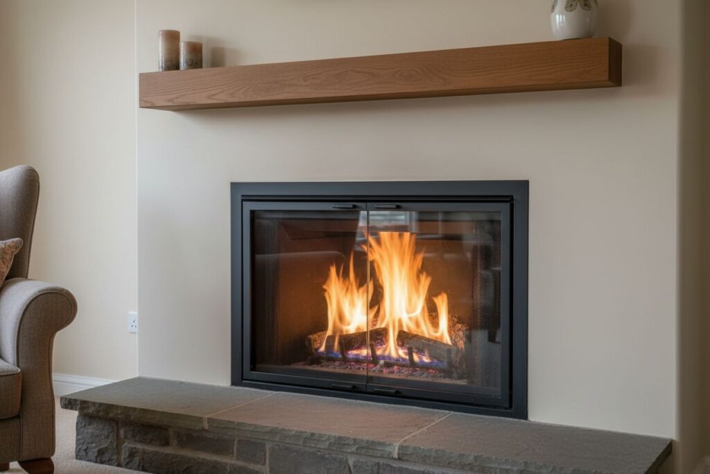 Modern gas fireplace installation Monroe Monroe County