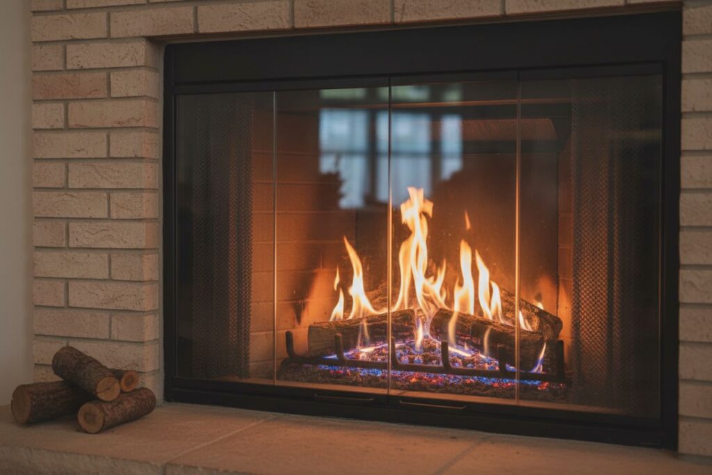 Modern gas fireplace installation Northeast Columbus Northeast Columbus County