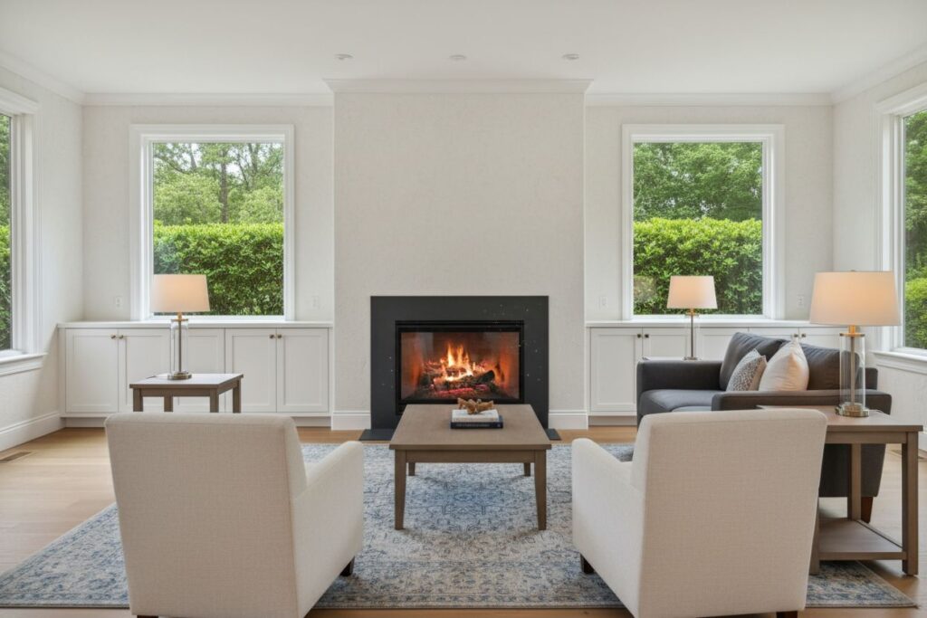 Modern gas fireplace installation Northeast Milwaukee Northeast Milwaukee County