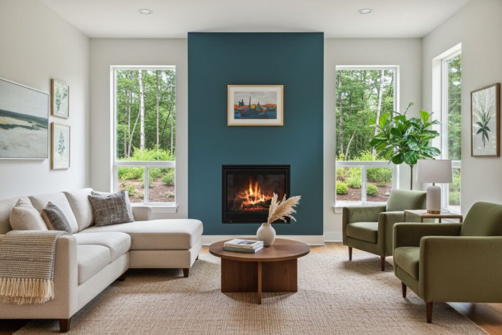 Modern gas fireplace installation Northwest Milwaukee Northwest Milwaukee County