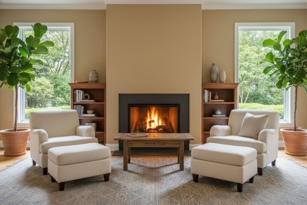 Modern gas fireplace installation Philadelphia Philadelphia County