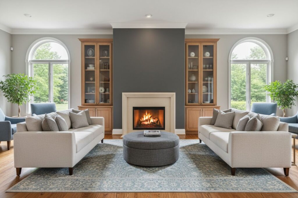 Modern gas fireplace installation Saint Paul Saint Paul County