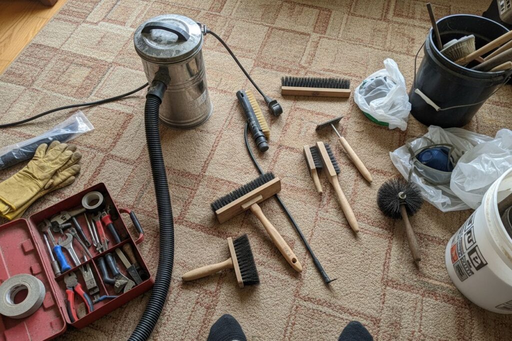 Expert fireplace technician servicing gas fireplace in Seattle