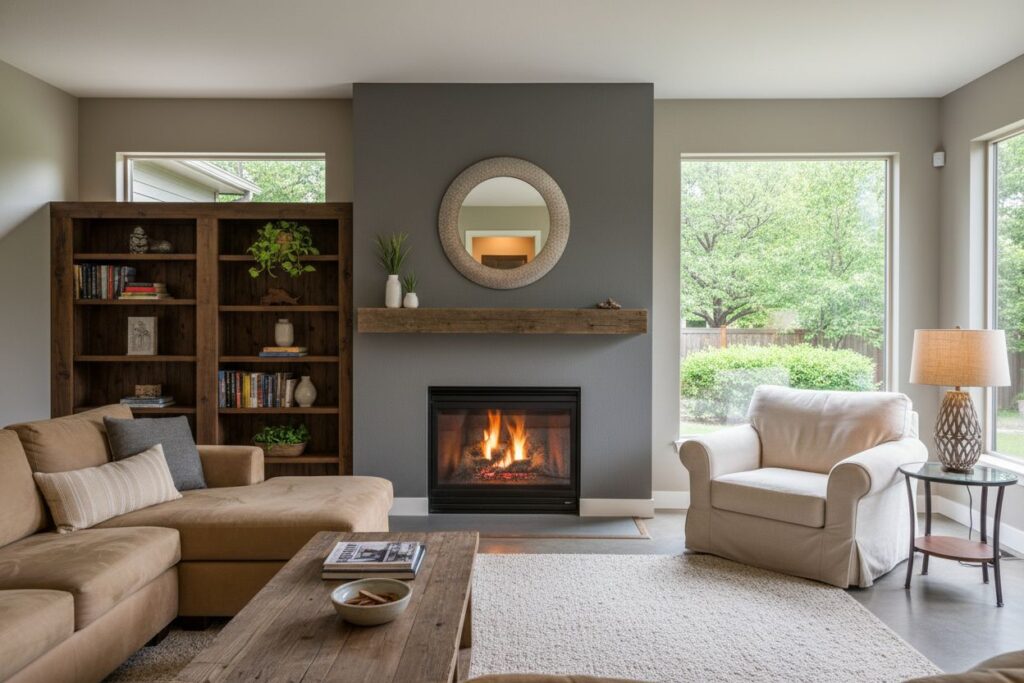 Modern gas fireplace installation South Minneapolis South Minneapolis County