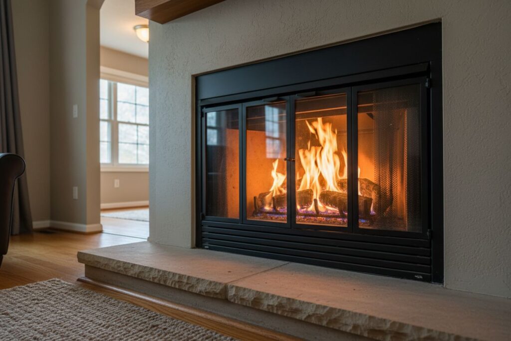 Modern gas fireplace installation Tacoma Tacoma County