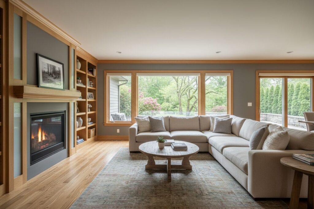 Modern gas fireplace installation Tucson Tucson County