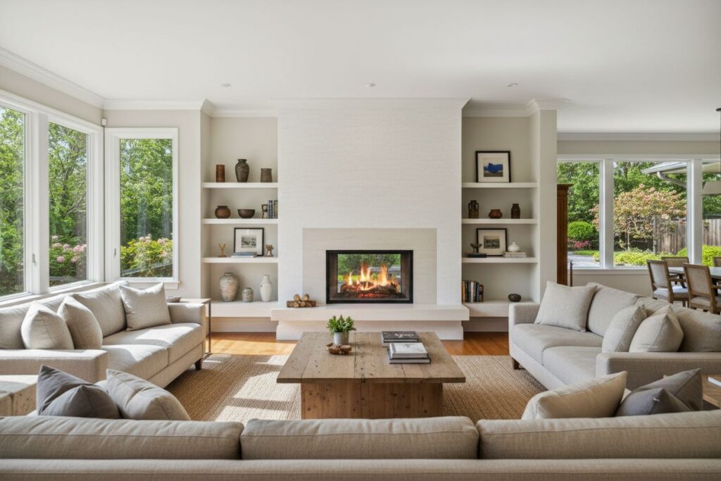 Modern gas fireplace installation Wakefield Wakefield County