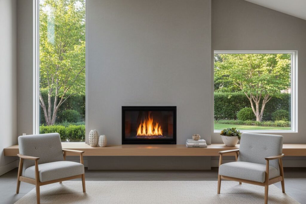 Modern gas fireplace installation Waltham Waltham County