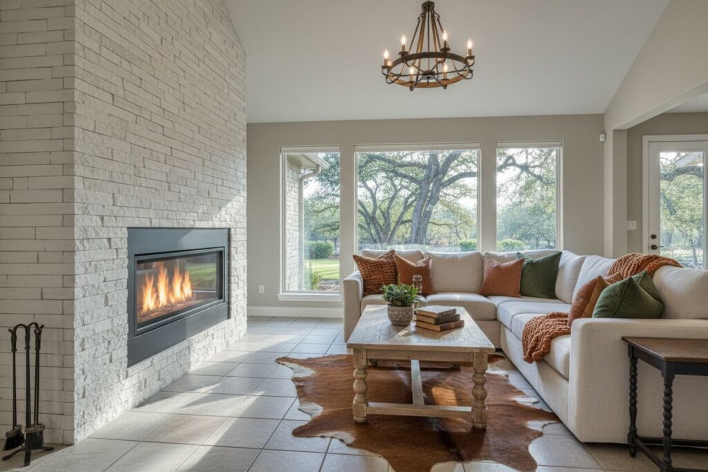 Professional gas fireplace service in West Columbus, Ohio